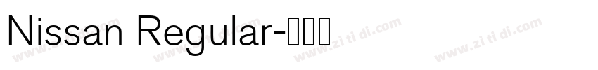 Nissan Regular字体转换